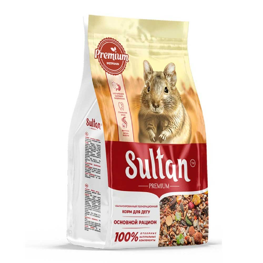 Корм Для Дегу Sultan (Султан) 400г Основной Рацион Premium Новый (1*18) 6230 Пленка