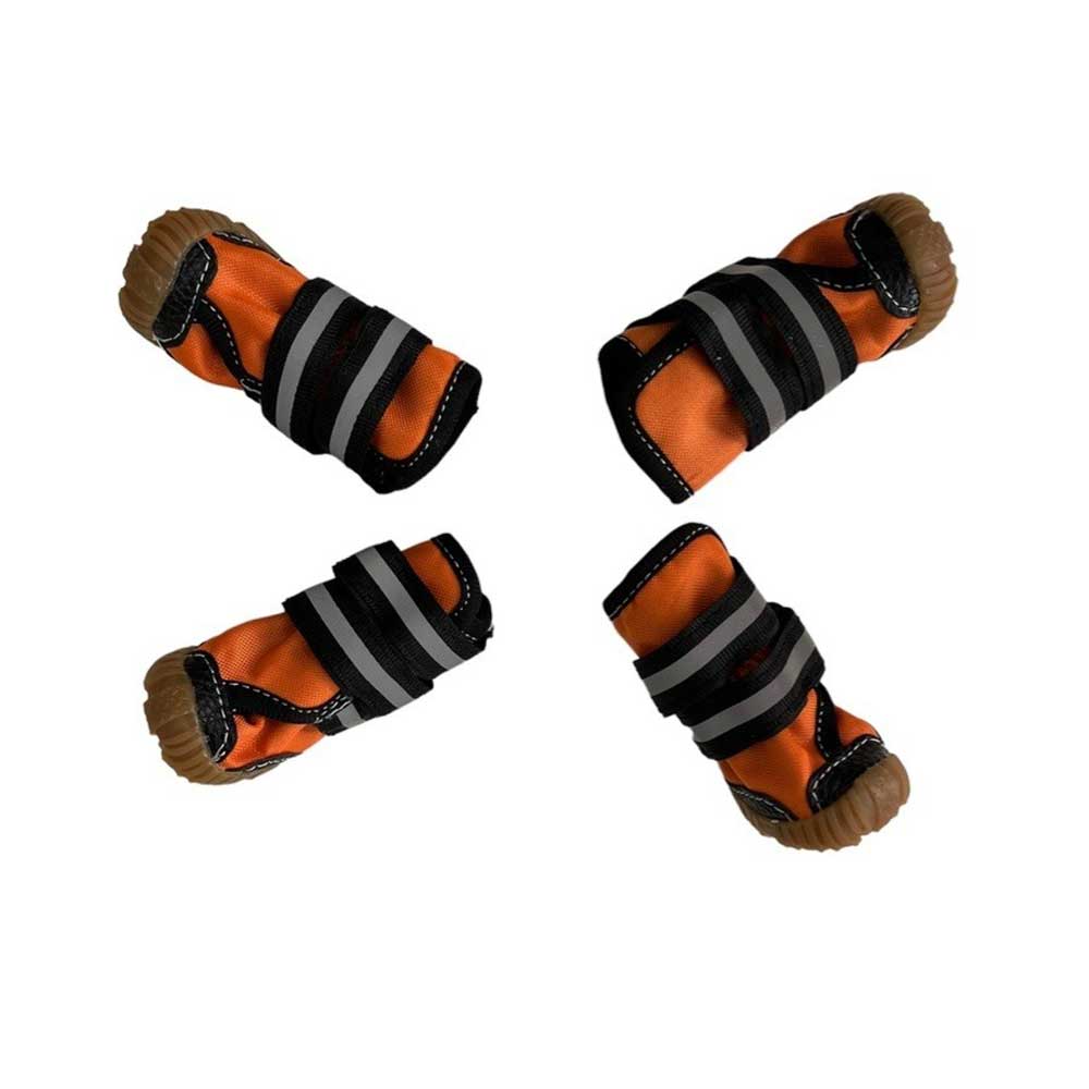 Сапожки Pet Fashion (Пет Фешн) Для Собак Комфорт, Р. 4, Светоотражающие, Апельсин