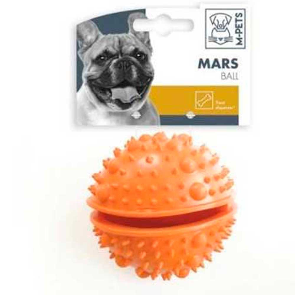 Игрушка M-Pets (М-Петс) Для Собак Марс Диспенсер-Мяч Для Лакомств Прозрачный 10608999 8см