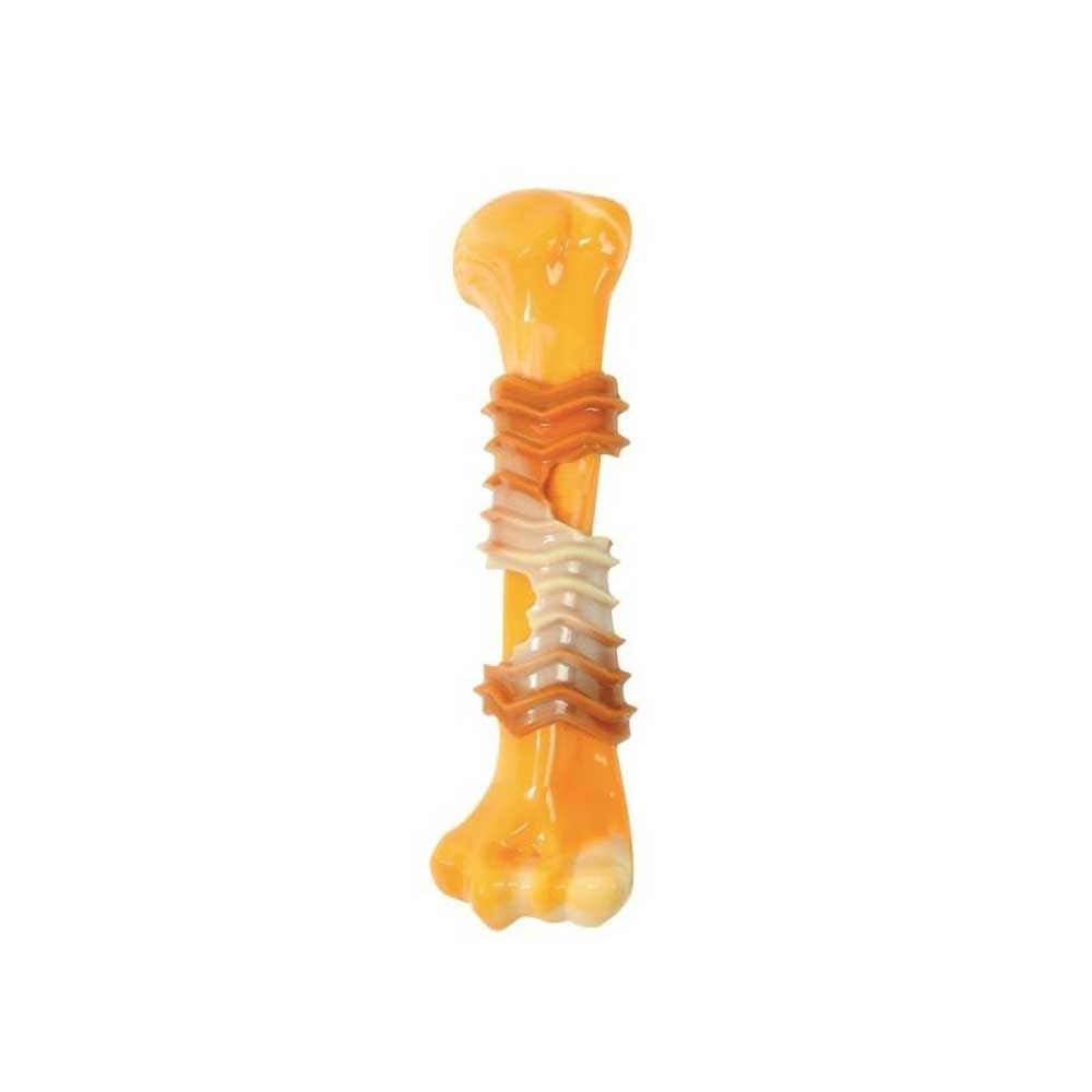 Игрушка M-Pets (М-Петс) Для Собак Карнивор Кость, Вкус Бекона, Желтая 10650699 17,8*4,9*4см