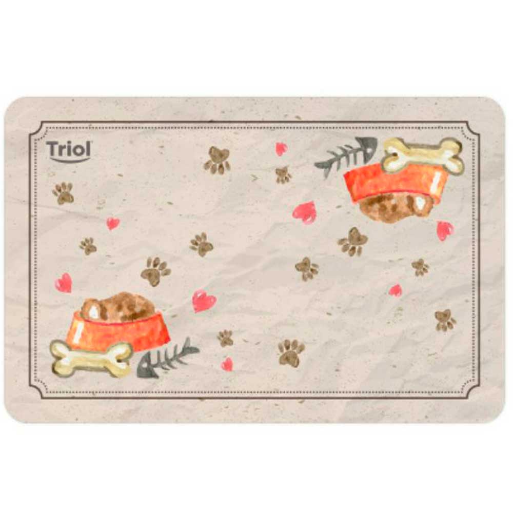 Коврик Triol (Триол) Косточки Бежевый Для Мисок 43*28см 30211008 294.612