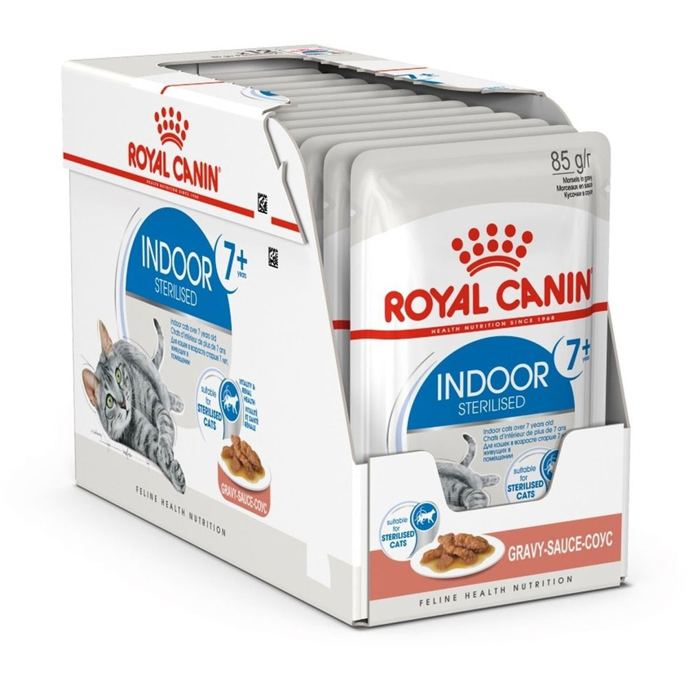 Влажный Корм Royal Canin (Ройял Канин) Indoor +7 Для Стерилизованных  Домашних Кошек старше 7 лет 85г (1*28)