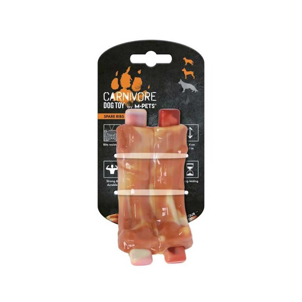 Игрушка M-Pets (М-Петс) Для Собак Карнивор Ребрышки, Вкус Бекона 10661799 12,4*6,1*3,5см