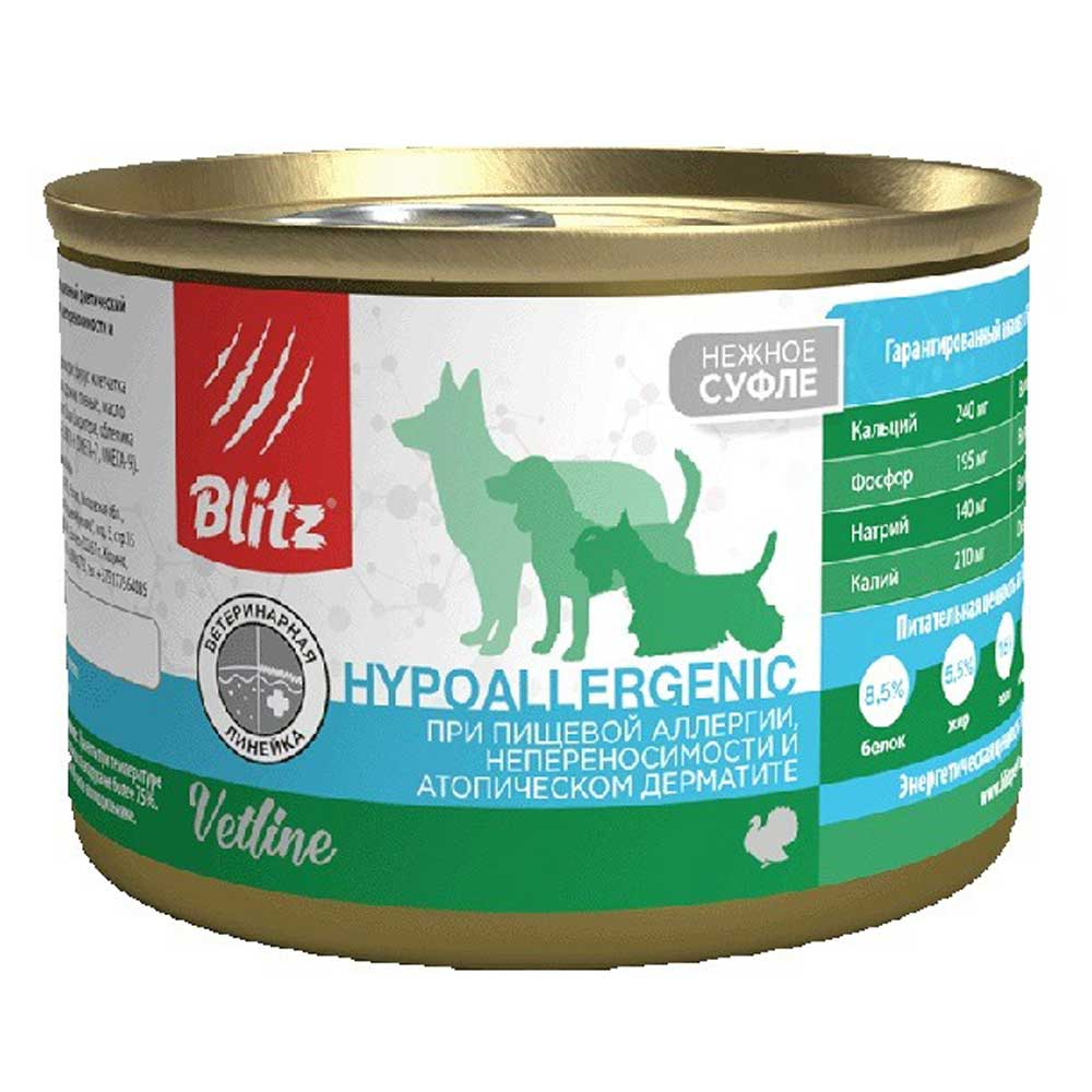 Влажный Корм Blitz (Блиц) Dog Hypoallergenic Для Собак 200г