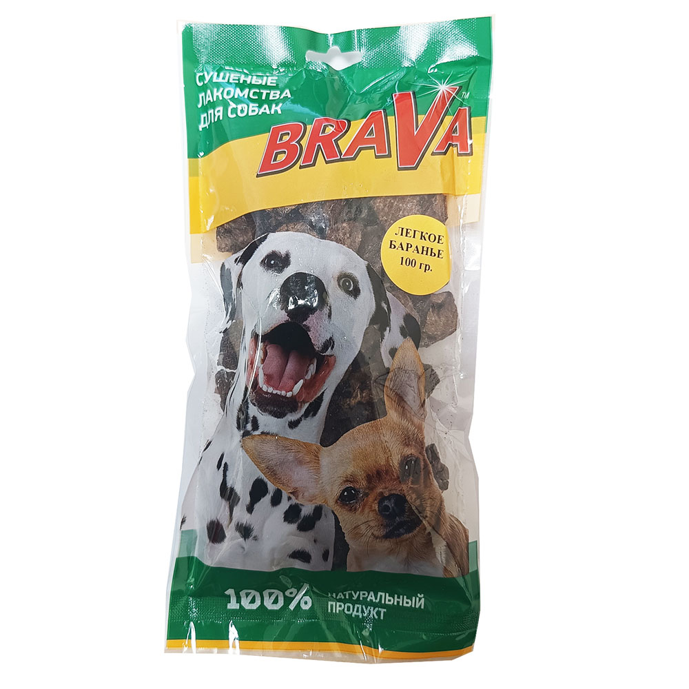 Лакомство Для Собак Brava (Брава) Легкое Баранье Для Дрессуры 100г Новинка