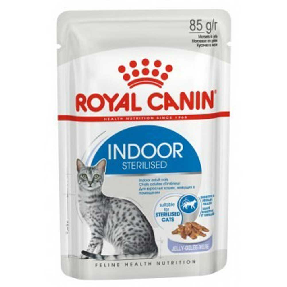 Влажный Корм Royal Canin (Роял Канин) Indoor Sterilised Для Стерилизованных Кошек, Живущих Дома Желе 85г (1*28)