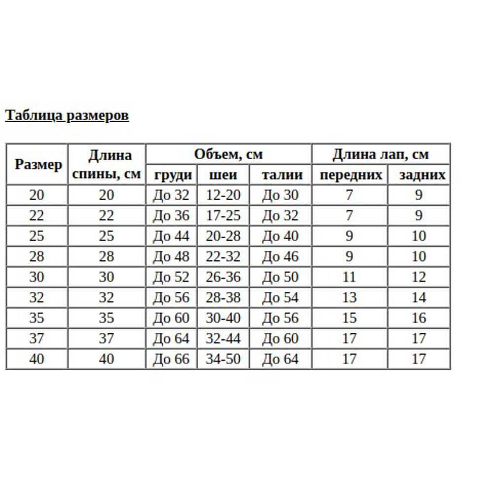 Комбинезон Osso Fashion (Оссо Фешн) Для Cобак 28-2 Кобель К-1055