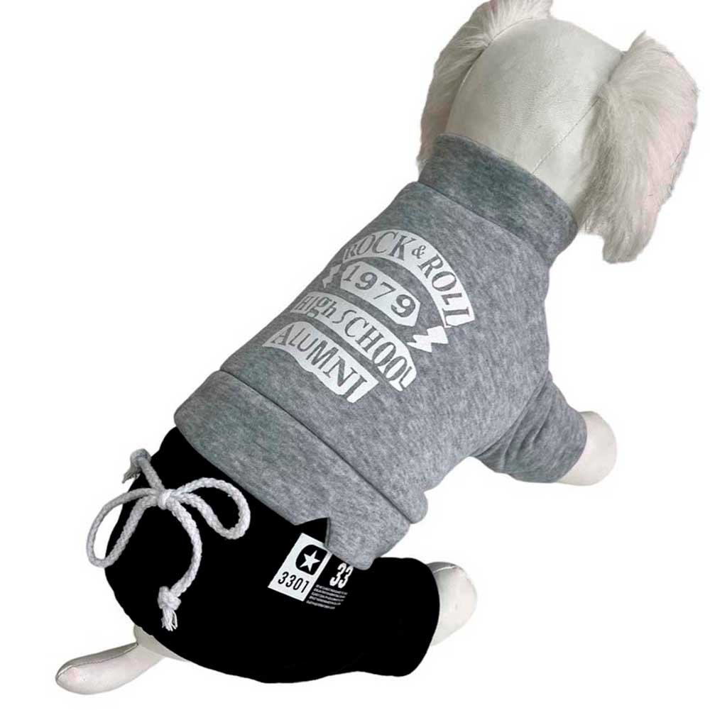 Комбинезон Pet Fashion (Пет Фешн) Rock Roll Для Собак Трикотаж Мех Серый S