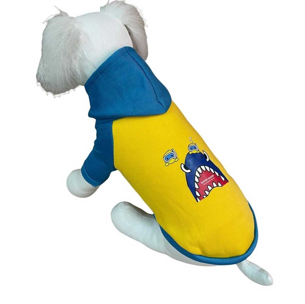 Толстовка Pet Fashion (Пет Фешн) Для Собак Акула Xl Желтая Голубая