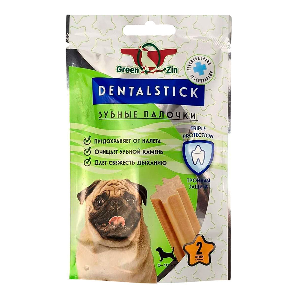 Лакомство Greenqzin (Гринкьюзин) Dentalstik Зубная Палочка 30г