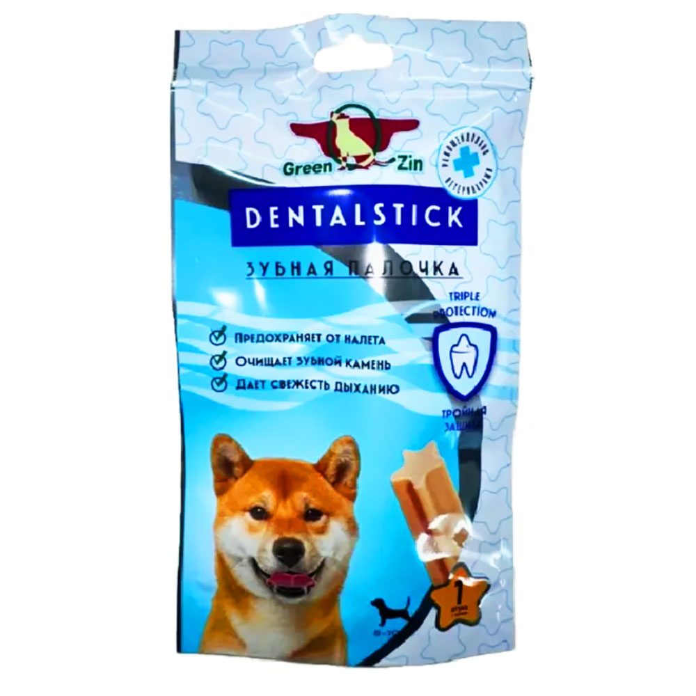 Лакомство Greenqzin (Гринкьюзин) Dentalstik Зубная Палочка 20г