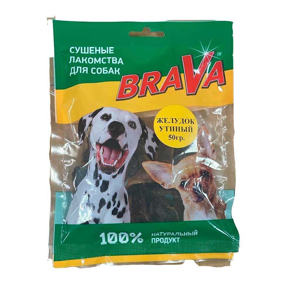 Лакомство Brava (Брава) Желудки Утиные 50г