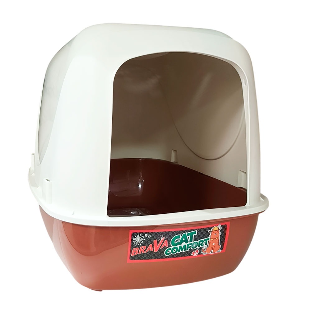 Туалет Для Кошек и Собак Мелких Пород Brava (Брава) Comfort Закрытый 50*38*40см Шоколадный