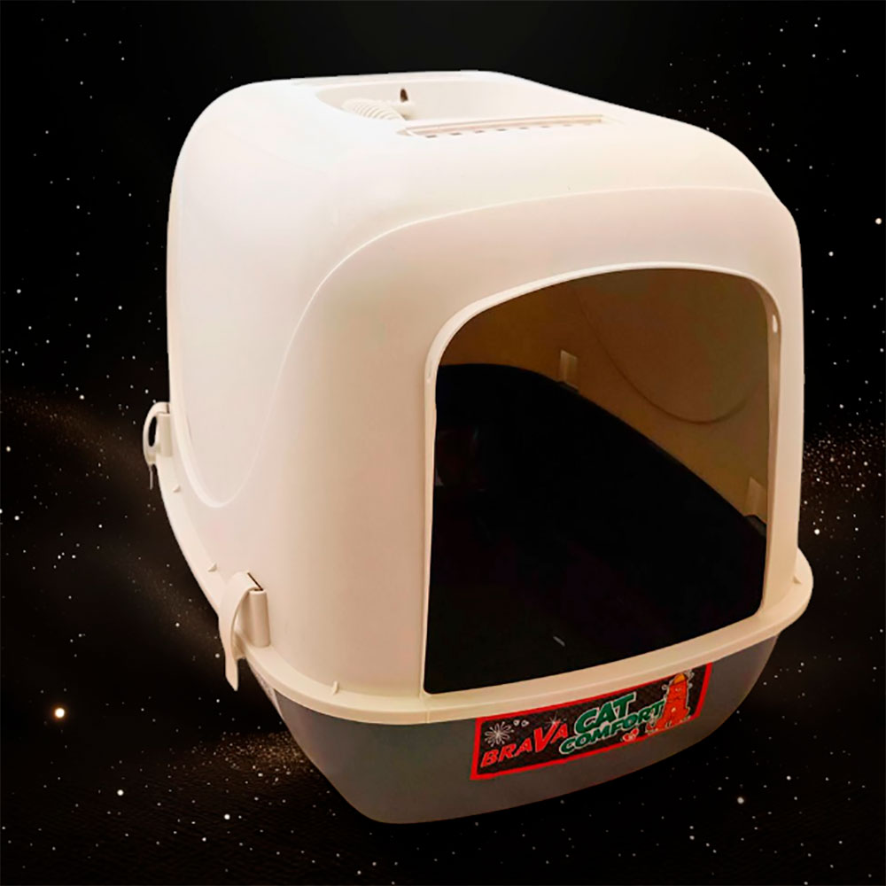 Туалет Для Кошек и Собак Мелких Пород Закрытый Brava (Брава) Comfort 50*38*40см Графитовый