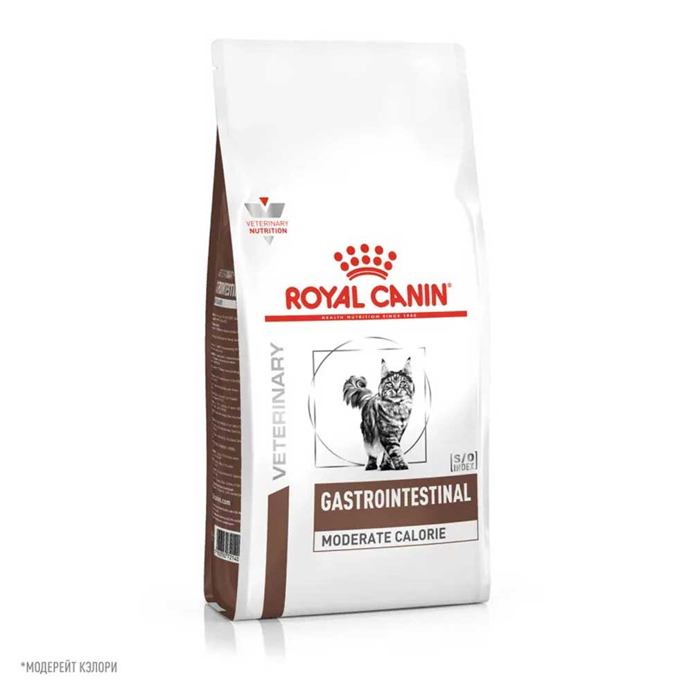 Сухой Корм Для Кошек Диетический Royal Canin Gastrointestinal Moderate Calorie Для Лечения Болезни ЖКТ 350г