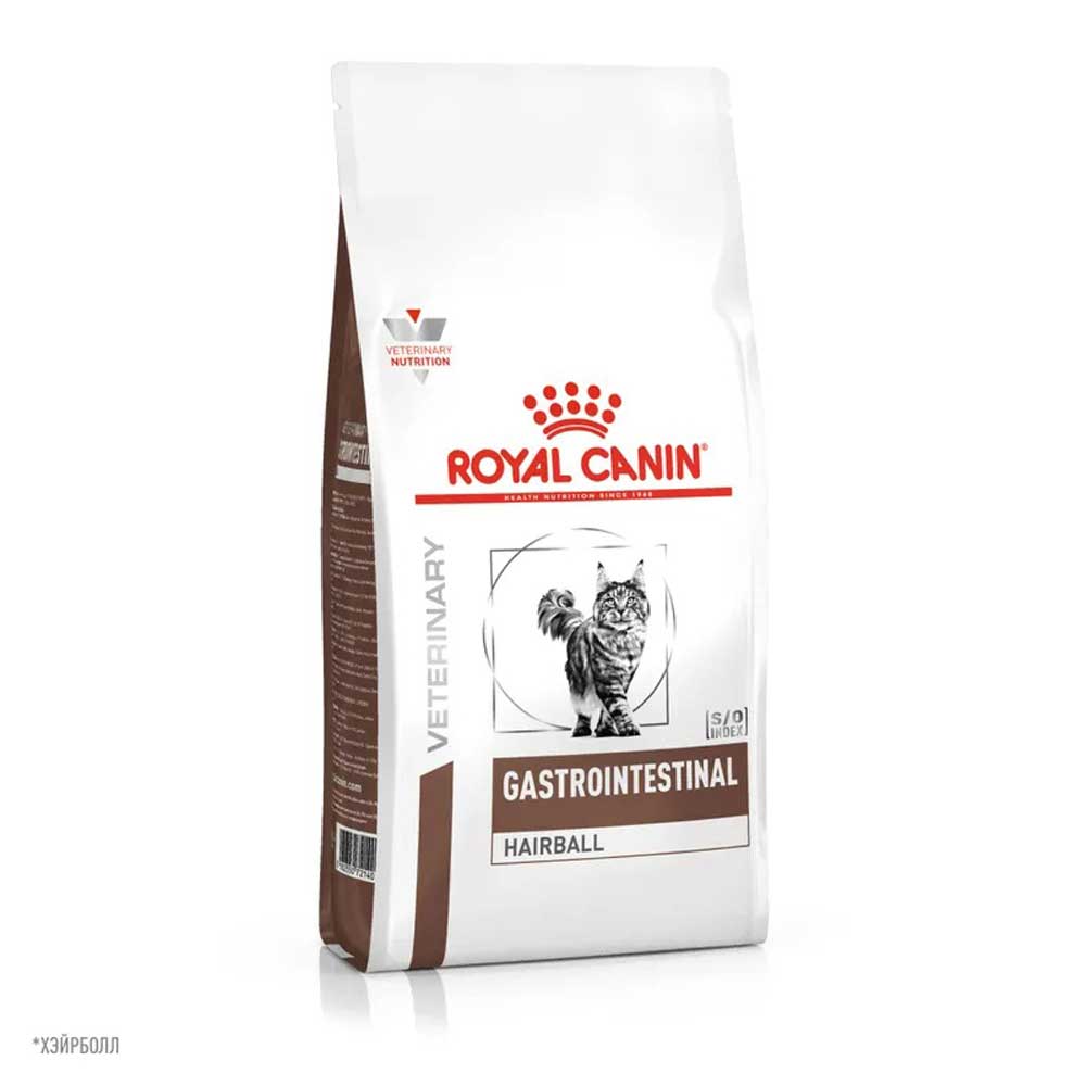 Сухой Корм Для Кошек Диетический Royal Canin (Роял Канин) Gastrointestinal Hairball Для Лечения Болезни ЖКТ Вывод Шерсти 350г