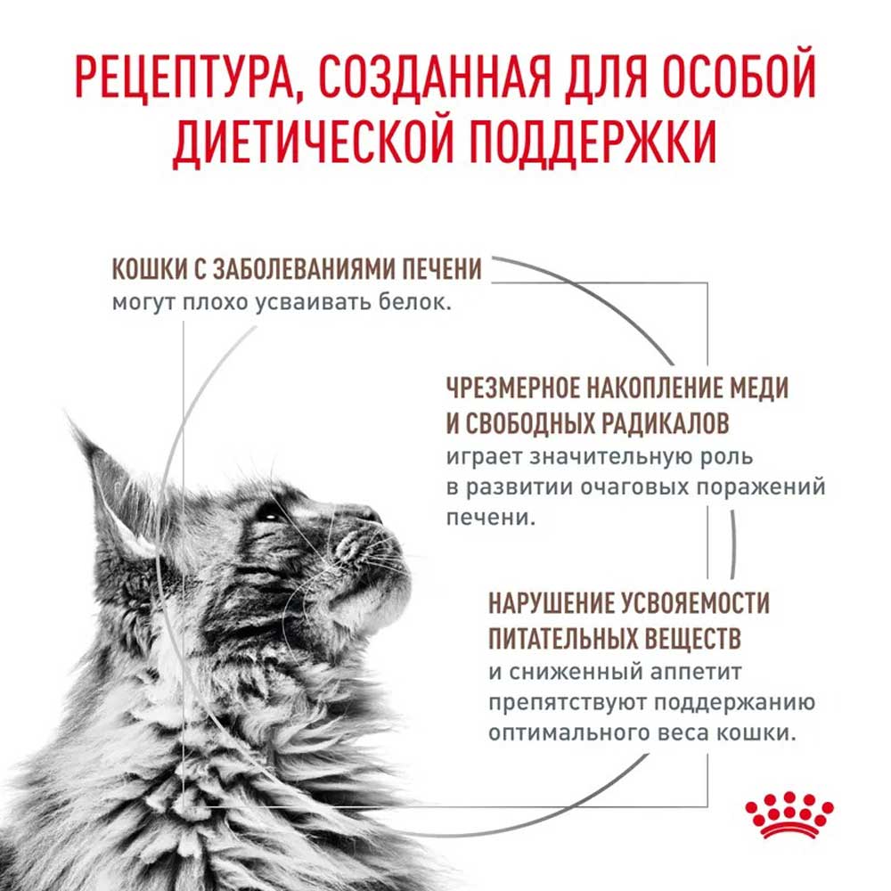 Сухой Корм Для Кошек Диетический Royal Canin Роял Канин) Hepatic Для Лечения Болезней Печени 350г