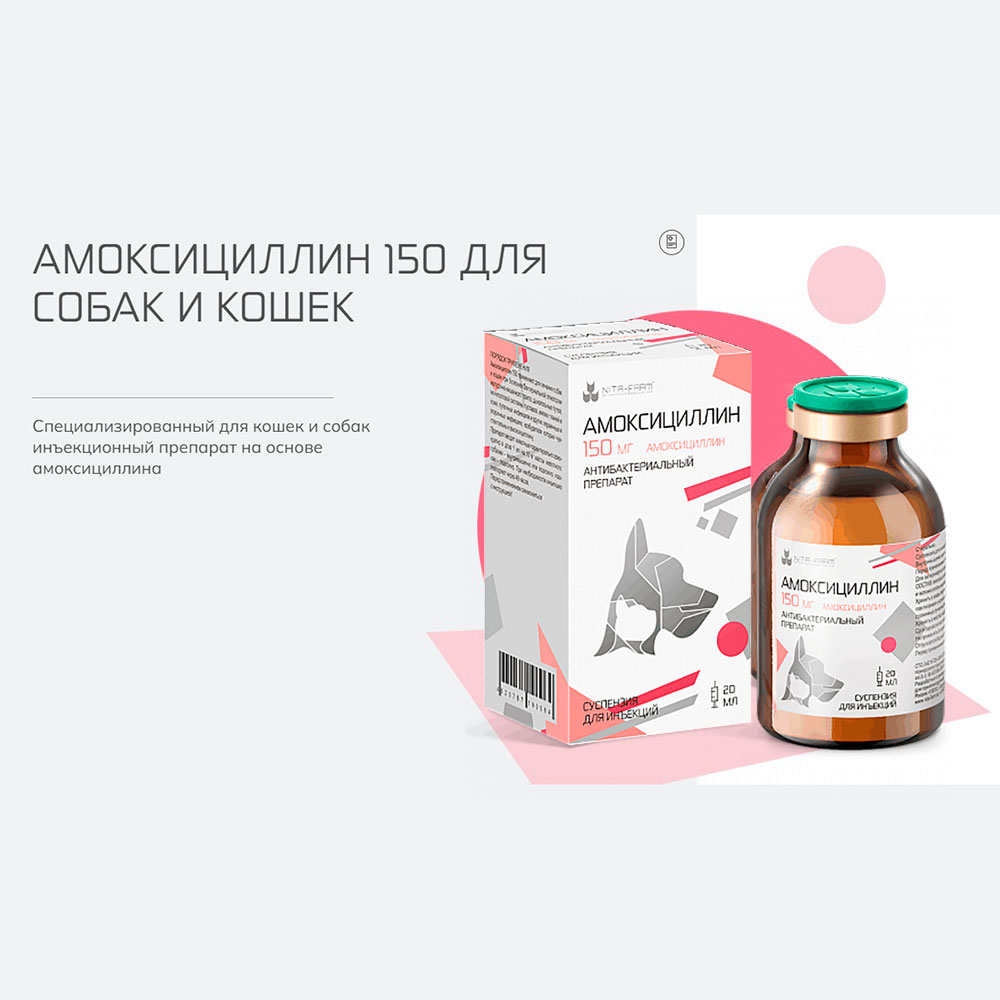 Амоксициллин 150мг Антибактериальный Препарат 20мл Нита Фарм Рецепт