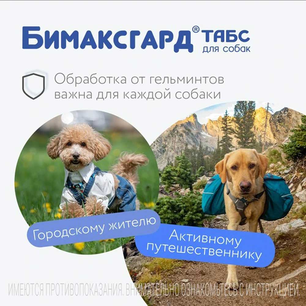Бимаксгард Антигельминтный Препарат Для Крупных Собак 2 Таблетки