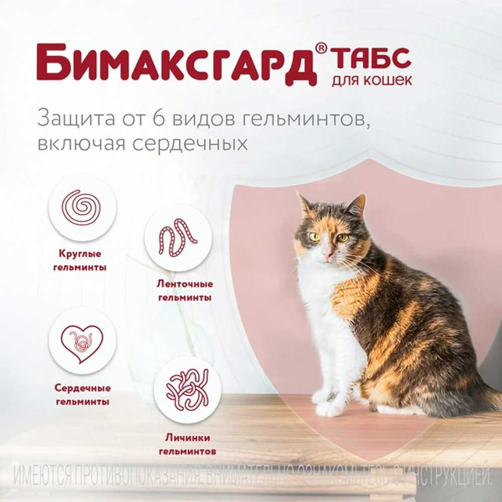 Бимаксгард Антигельминтный Препарат Для Котят и Маленьких Кошек 2 Таблетки