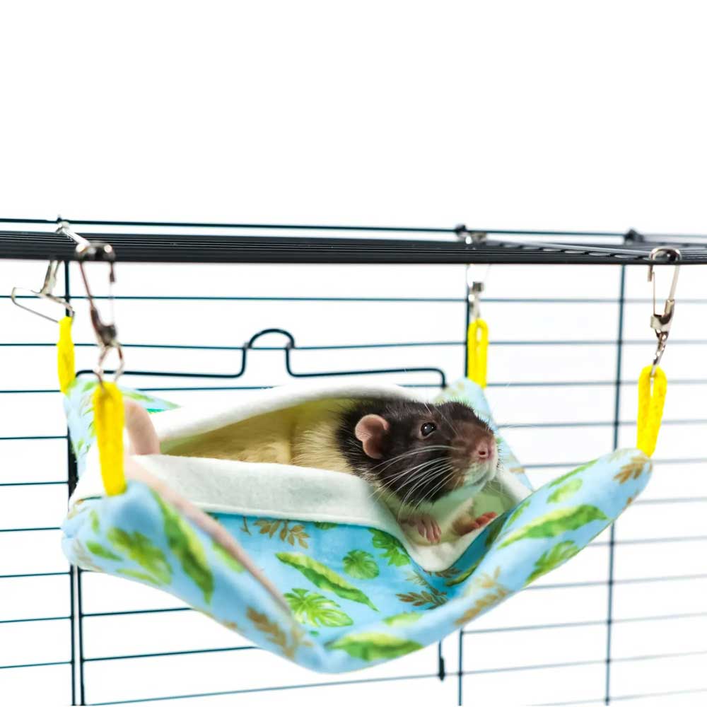 Гамак Bambini Pets (Бамбини Петс) Квадратный Спальный Мешок Подвесной Из Фетра Для Грызунов и Хорьков 25*25см