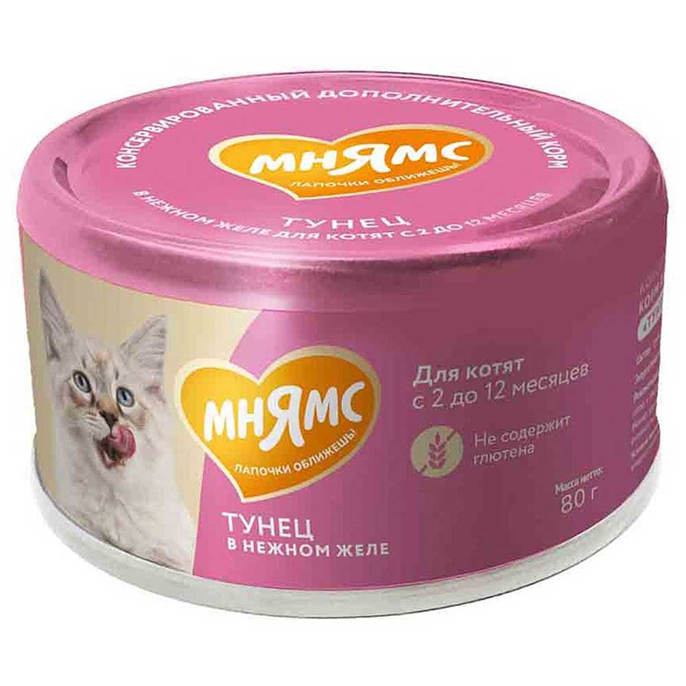 Консервы Для Котят Мнямс Желе Тунец 80г