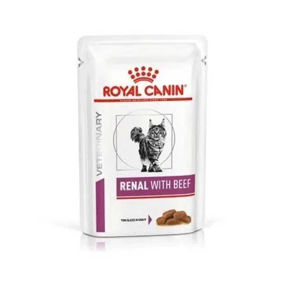Влажный Корм Для Кошек Диетический Royal Canin (Роял Канин) Renal При Почечной Недостаточности Говядина Соус 85г