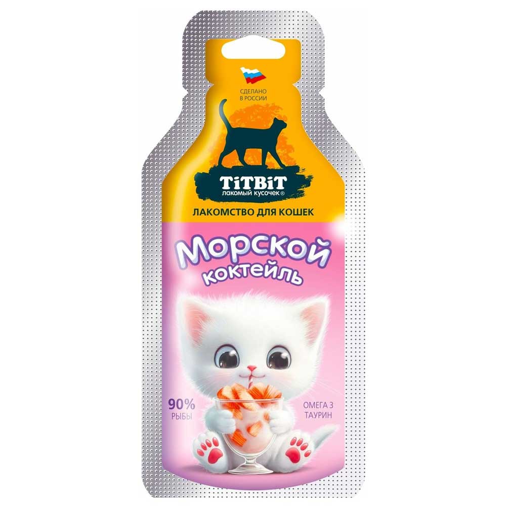 Лакомство TiTBiT (Титбит) Для Кошек Морской Коктейль 15г 001332