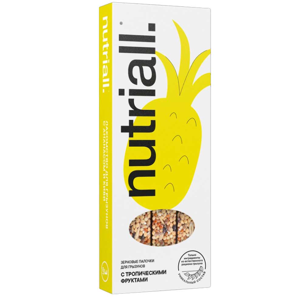 Лакомство Nutriall (Нутриал) Для Грызунов Тропические Фрукты 3шт