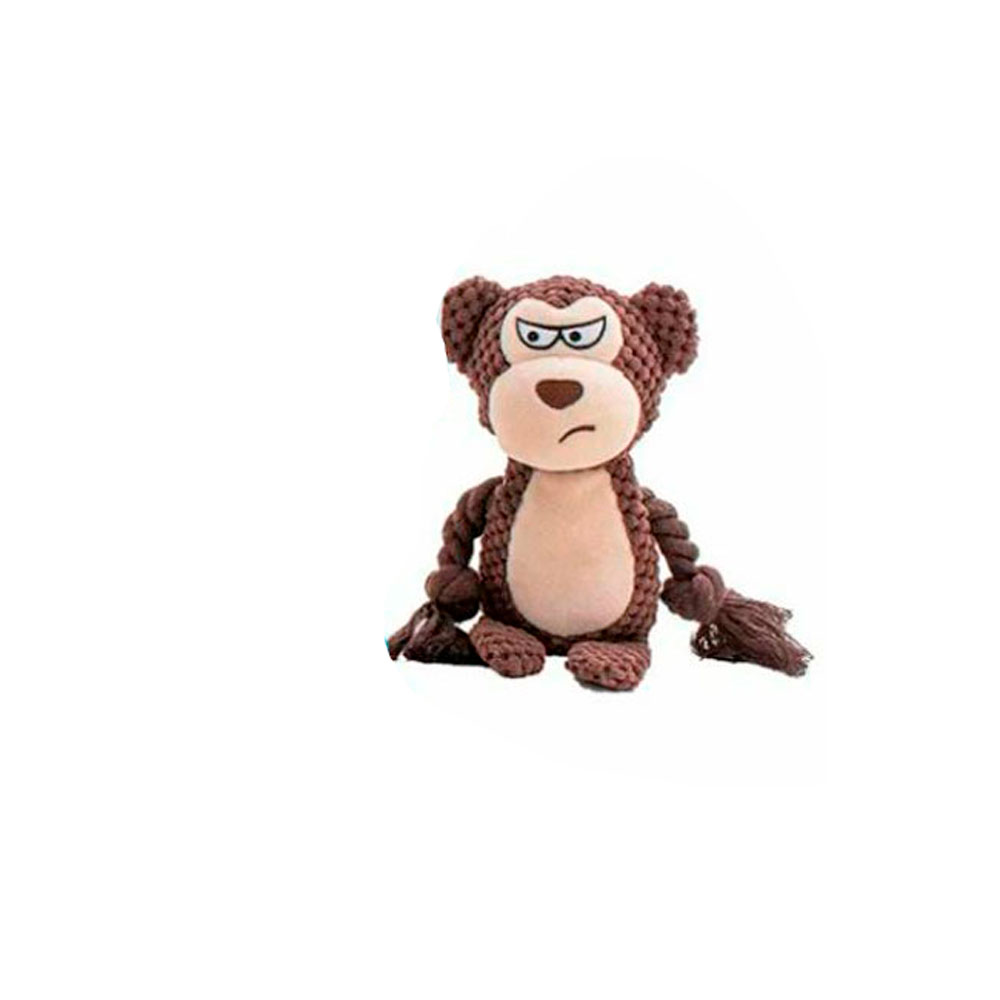 Игрушка-Пищалка Wogy (Воги) Для Собак Зверяка Мягкая с Канатами 2024-6743 30*26см