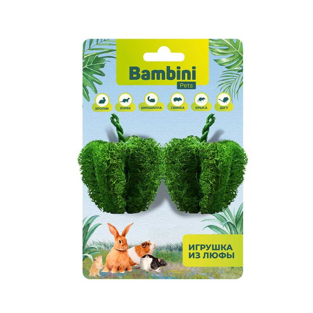 Игрушка Bambini Pets (Бамбини Петс) Перчики 2шт Из Люфы Для Грызунов