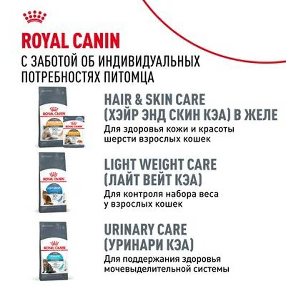 Влажный Корм Royal Canin (Роял Канин) Hairball Care Adult Для Кошек Для Профилактики Образования Комочков в Соусе  85г