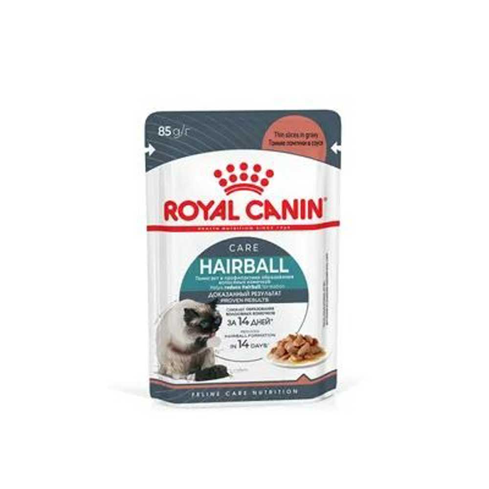 Влажный Корм Royal Canin (Роял Канин) Hairball Care Adult Для Кошек Для Профилактики Образования Комочков в Соусе  85г