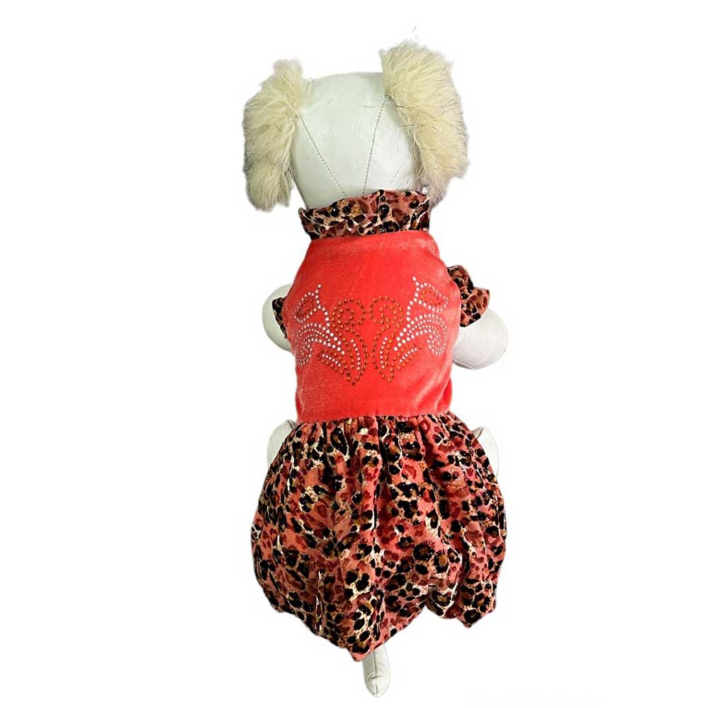 Платье Pet Fashion (Пет Фешн) Бархат Коралл Р 16