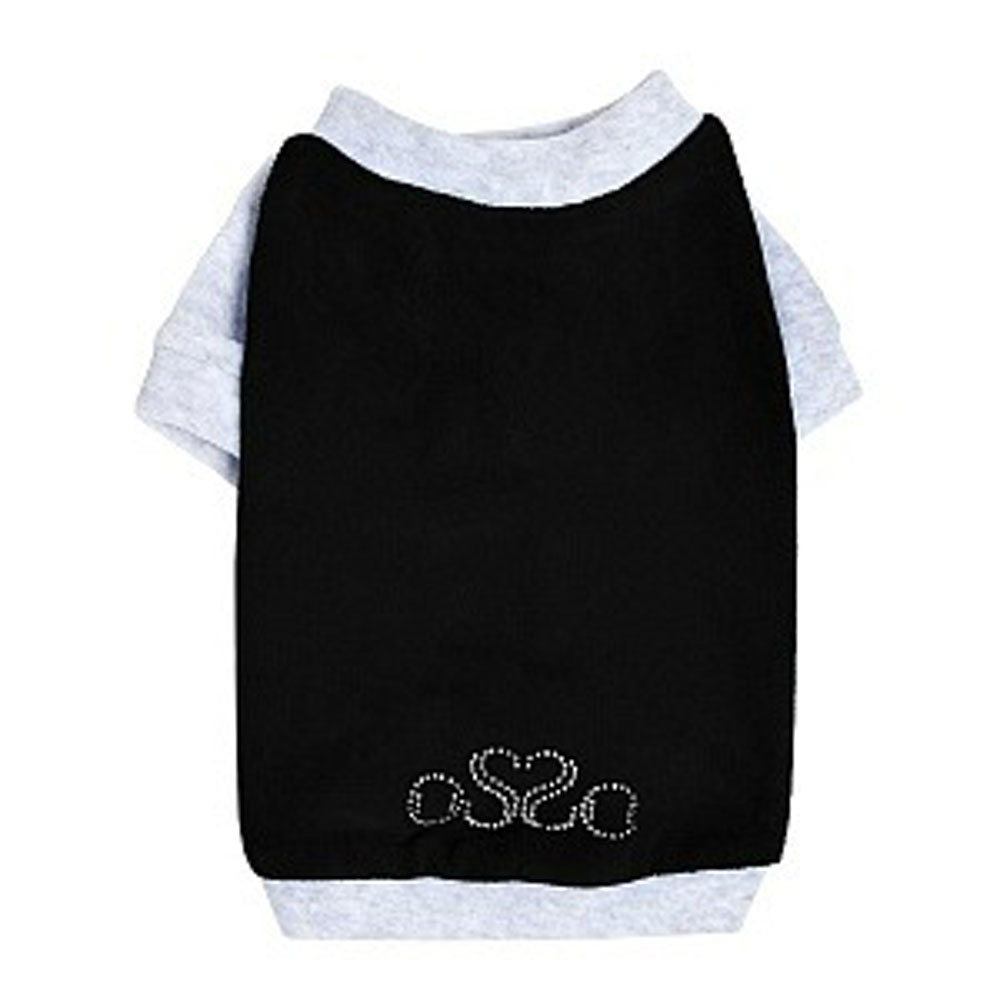 Толстовка Osso Fashion (ОСсо Фешн) Для Собак Мелких Пород Велюр Р 30 Черная Тв 1070 Снято