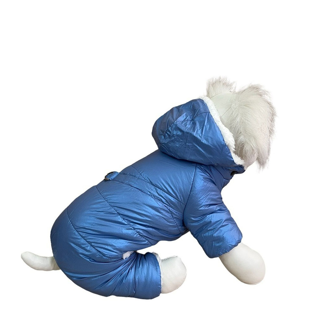 Комбинезон Pet Fashion (Пет Фешн) Для Собак Мелких Пород Шлейка Pet Xl Мех Голубой Перламутр