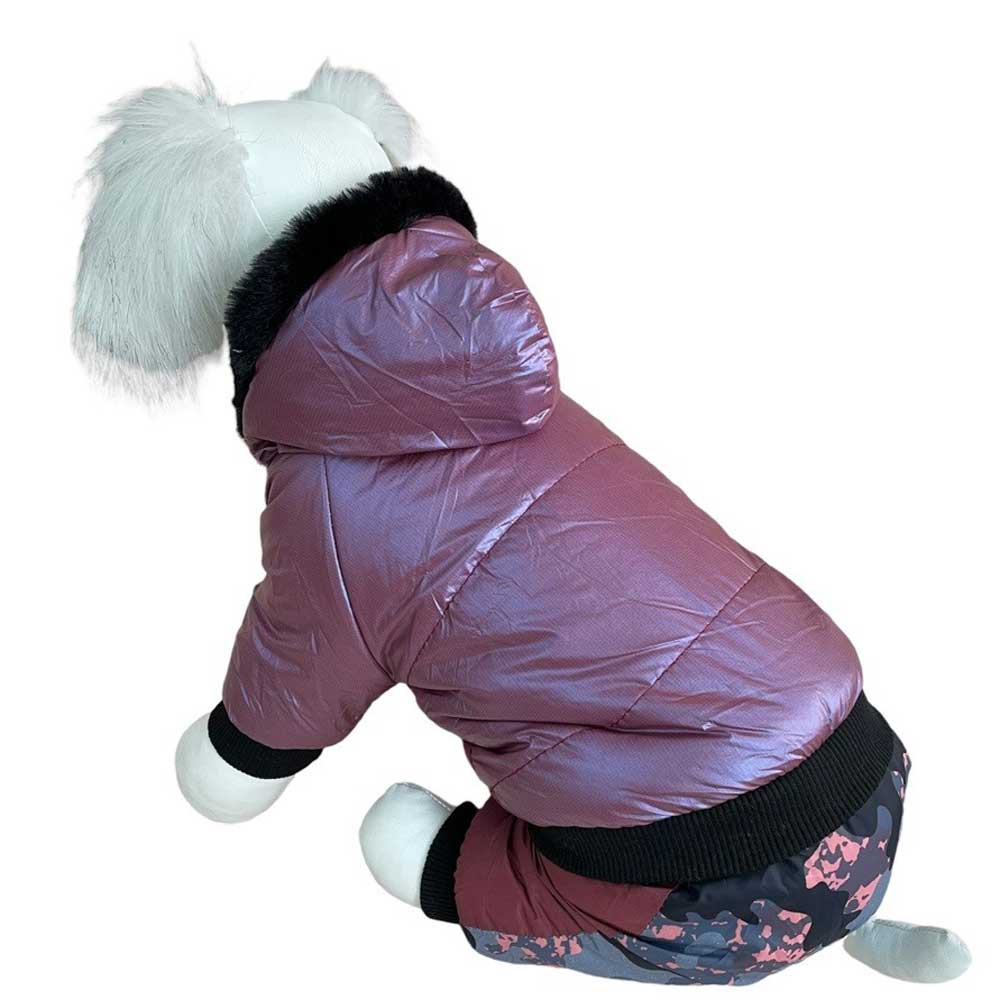 Комбинезон Pet Fashion (Пет Фешн) Arctic Nice Lux S Мех Слива Перламутр