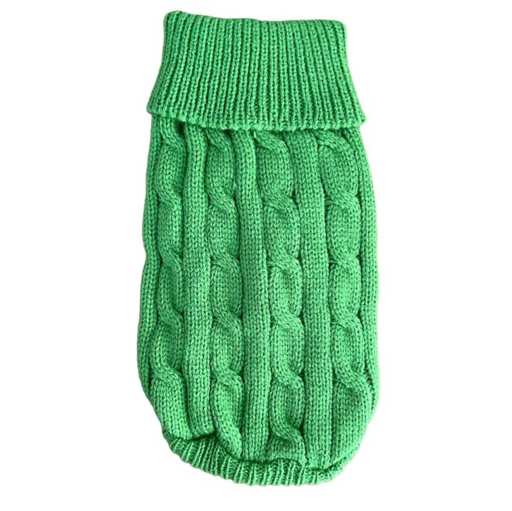Свитер Pet Fashion (Пет Фешн) Косичка Зеленый Р M