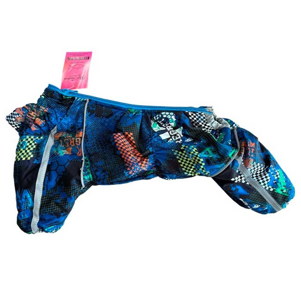Комбинезон Pet Fashion (Пет Фешн) Gu03 Форсаж 10 Девочка Мех Синий