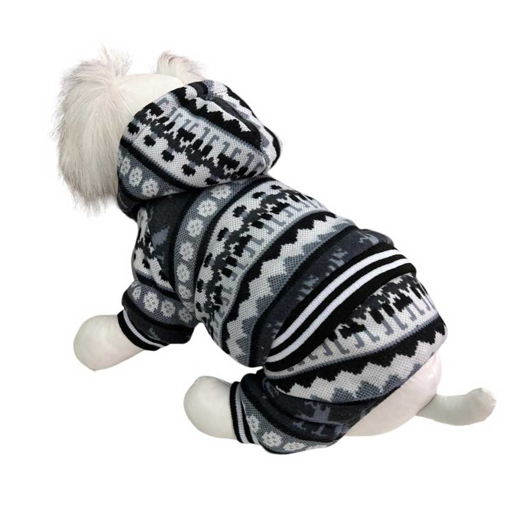 Комбинезон Pet FAshion (Пет Фешн) Скандинавия Трикотаж Мех Серый S