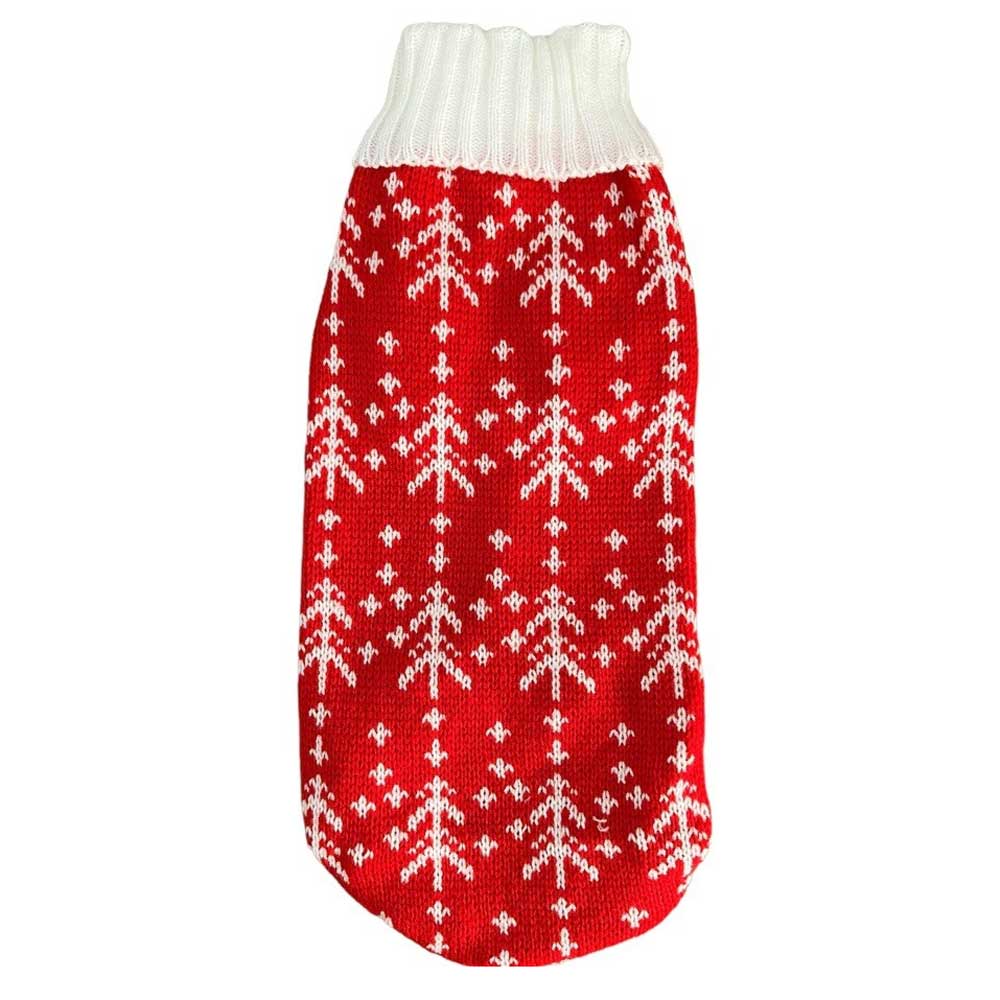 Свитер Pet Fashion (Пет Фешн) Ёлочка L Красный