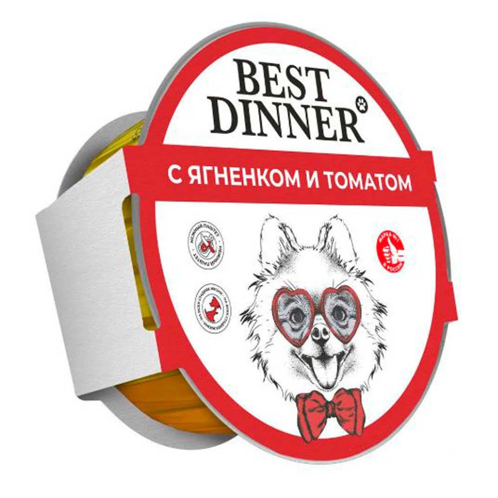Консервы Best Dinner (Бест Диннер) Для Собак Паштет Ягненок Томаты 100г