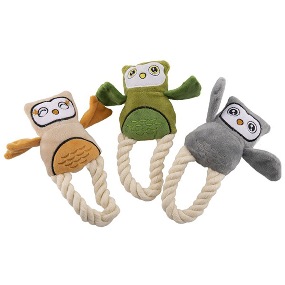 Игрушка Wogy (Воги) Для Собак Сова Мягкая 19*8*4см с Ручкой 2024 2182
