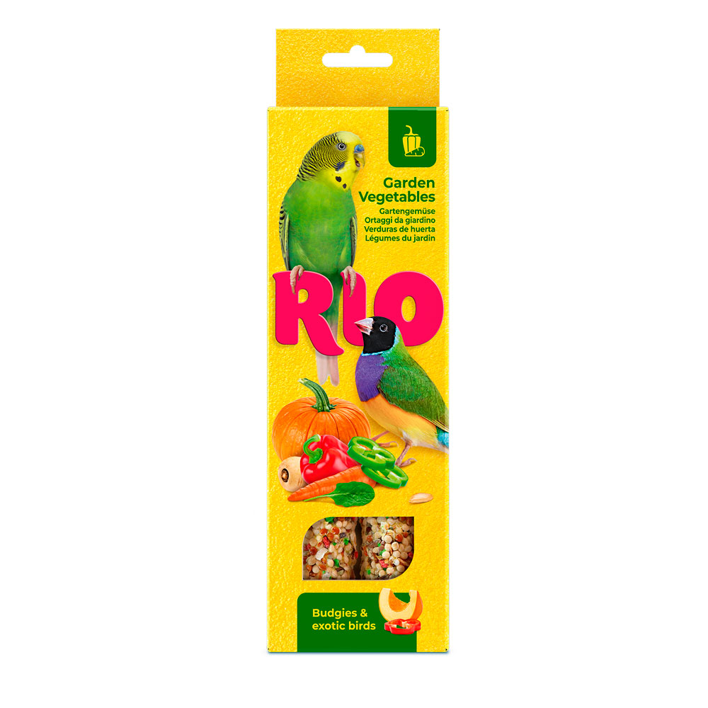 Палочки Rio (Рио) Для Волнистых Попугаев и Экзотов Садовые Овощи 2*40г