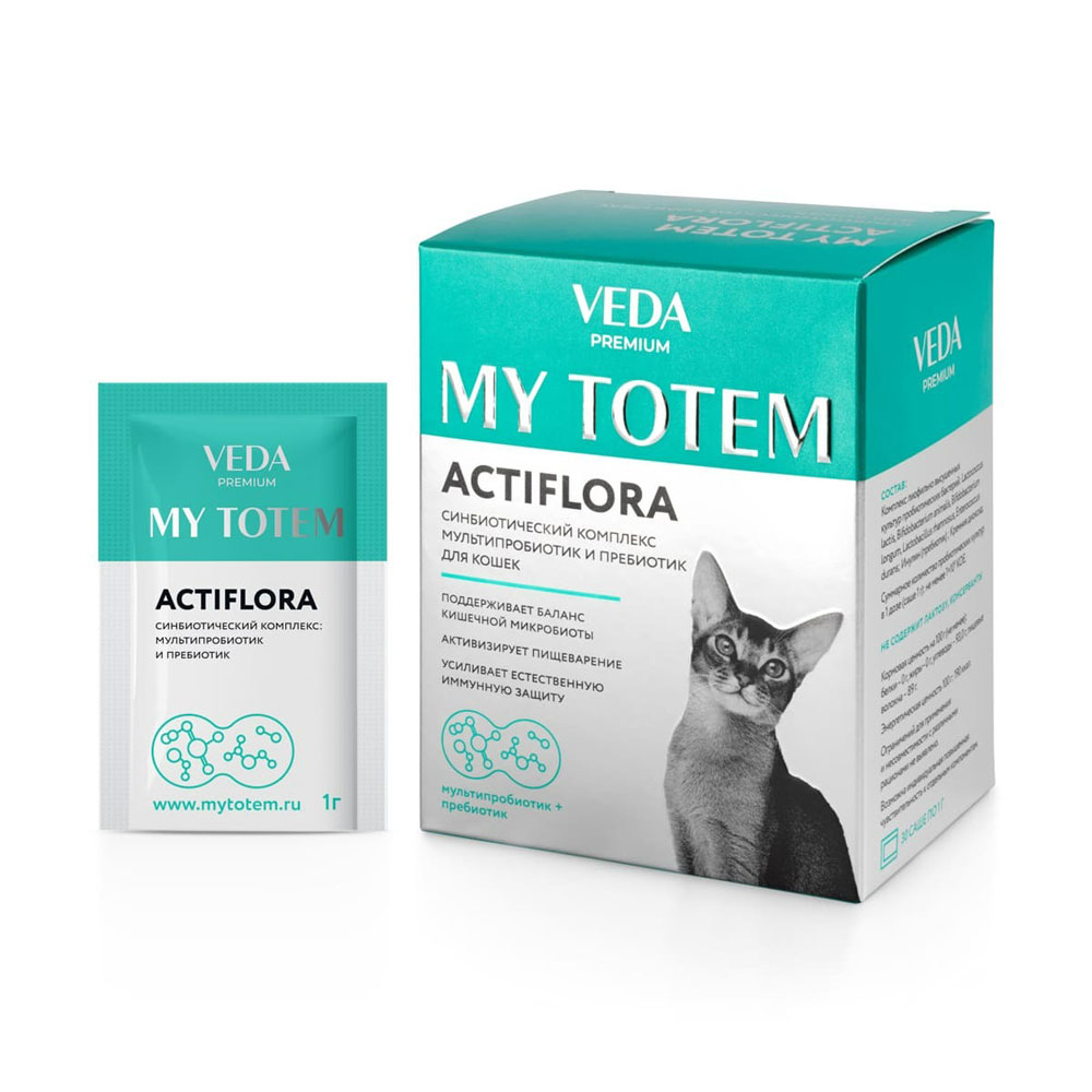 My Totem (Май Тотем) Комплекс Пробиотиков И Пребиотиков Для Кошек 30 Пакетов По 1гр