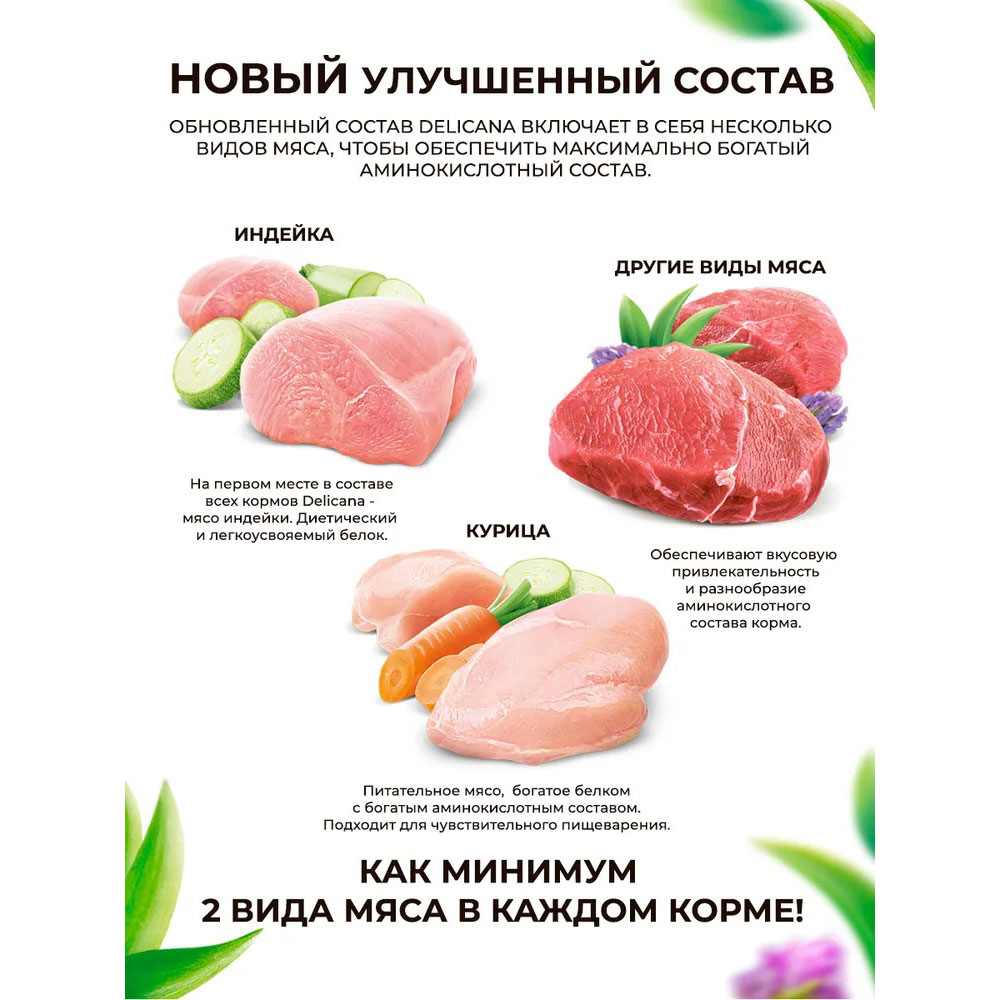 Сухой Корм Delicana (Деликана) Для Кошек Кролик 400г 93167