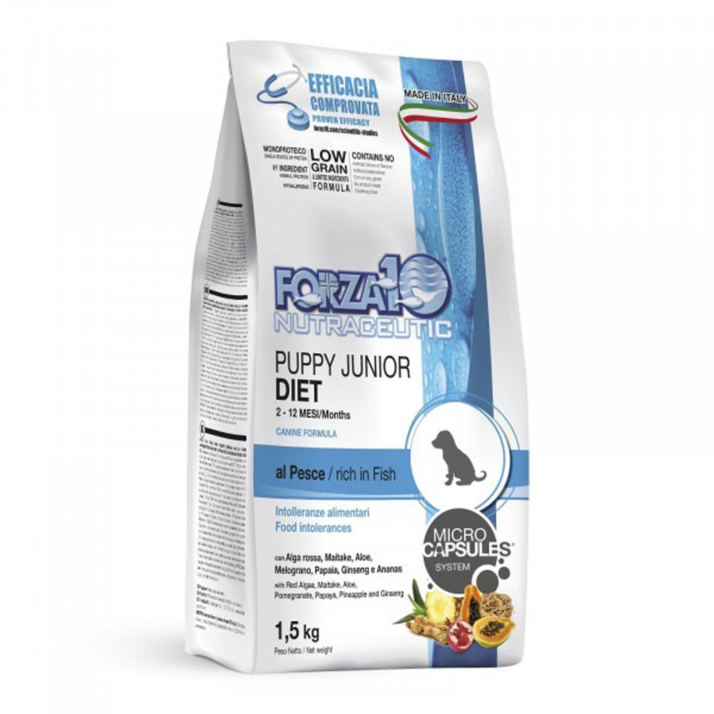Сухой Корм Forza (Форза) 10 Dog All Size Puppy Monodiet Low Grain Для Щенков При Аллергии Рыба 1,5кг 11694
