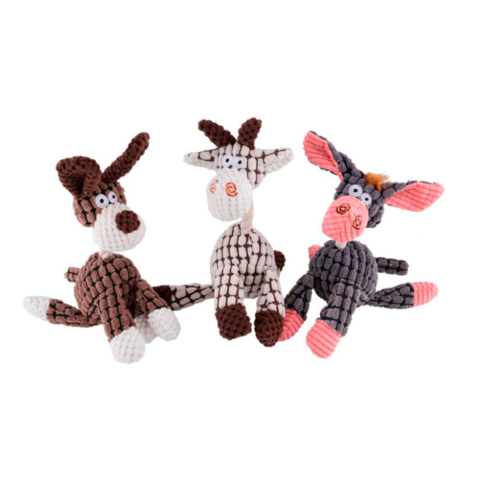 Игрушка-Пищалка Wogy (Воги) Для Собак Зверята с Канатом Мягкая 25*19см 10922-8549