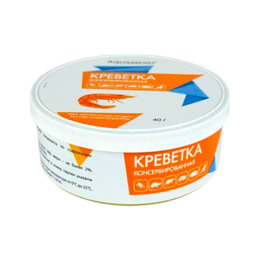 Креветка Aquamenu (Акваменю) Цельная Консервированный 40г