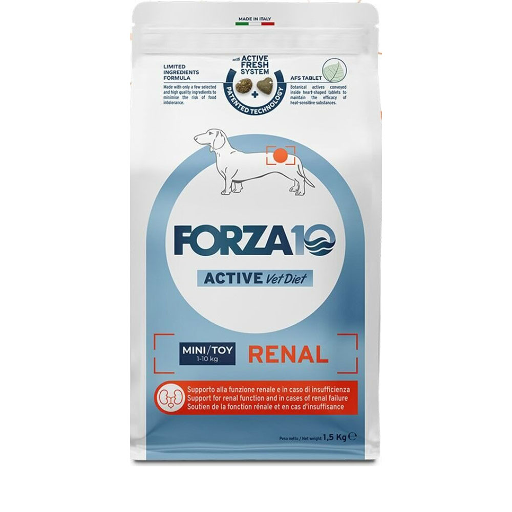 Сухой Корм Forza (Форза) 10 Dog Active Mini Toy Vet Diet Renal Для Собак При Почечной Недостаточности Рыба 1,5кг 13895